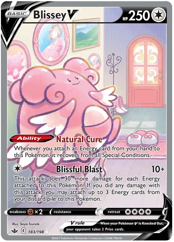 Blissey V 183/198 Chilling Reign