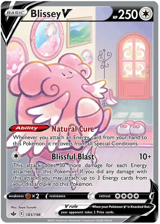 Blissey V 183/198 Chilling Reign
