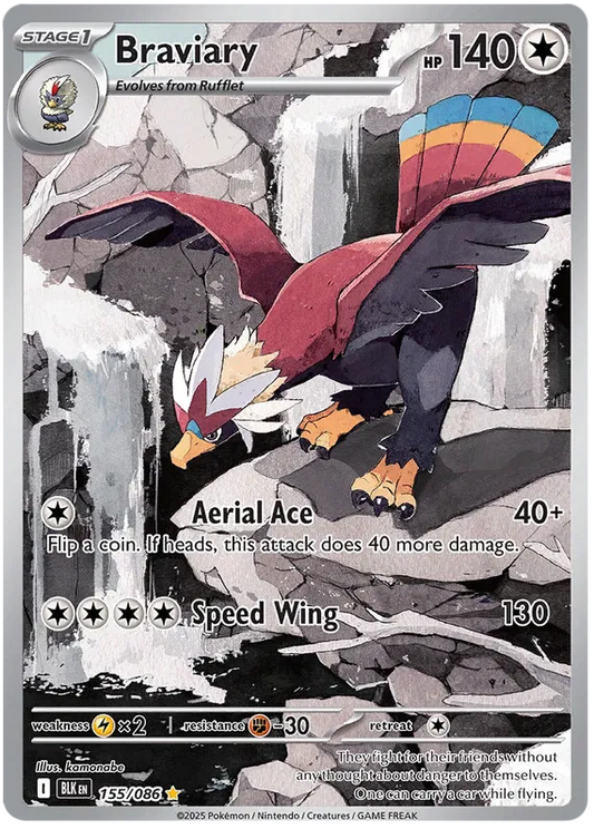 Braviary 155/086 Black Bolt