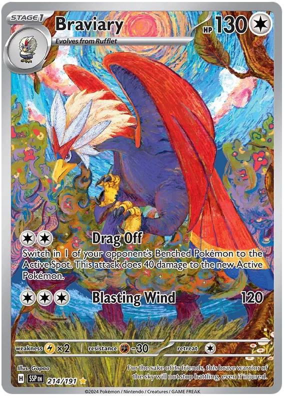 Braviary 214/191 Surging Sparks