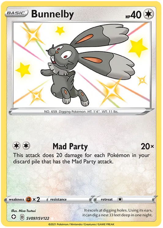 Bunnelby SV097/SV122 Shining Fates
