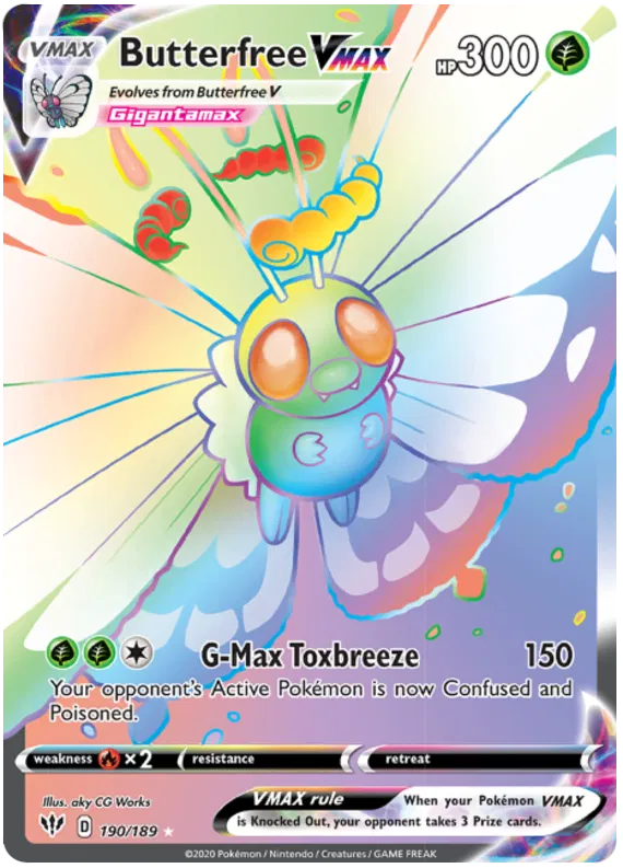 Butterfree VMAX 190/189 Darkness Ablaze