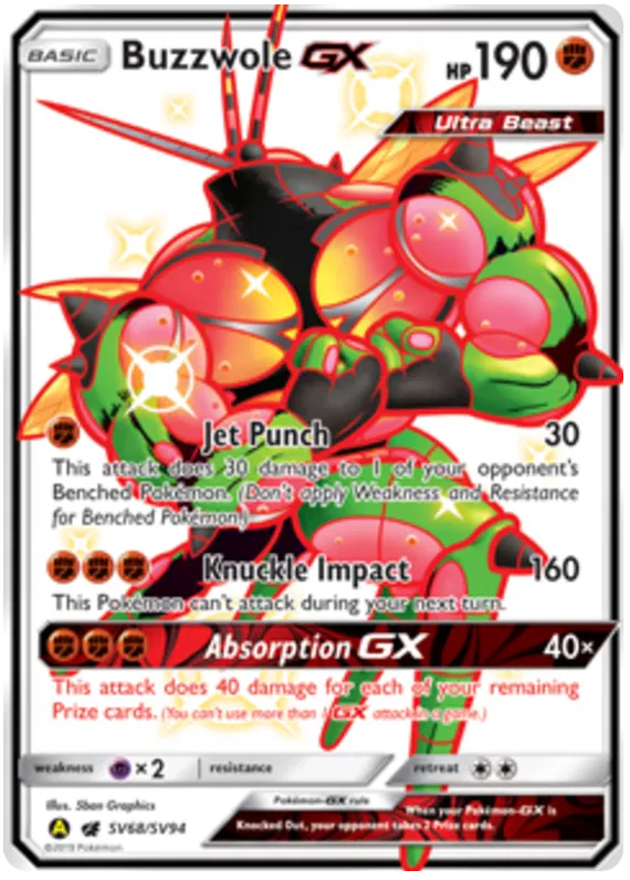 Buzzwole GX SV68/SV94 Hidden Fates