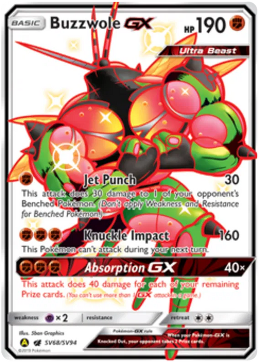 Buzzwole GX SV68/SV94 Hidden Fates