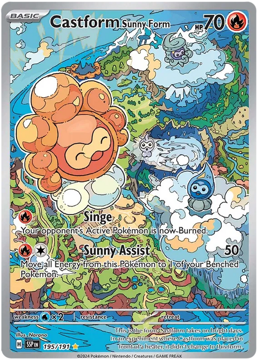 Castform Sunny Form 195/191 Surging Sparks