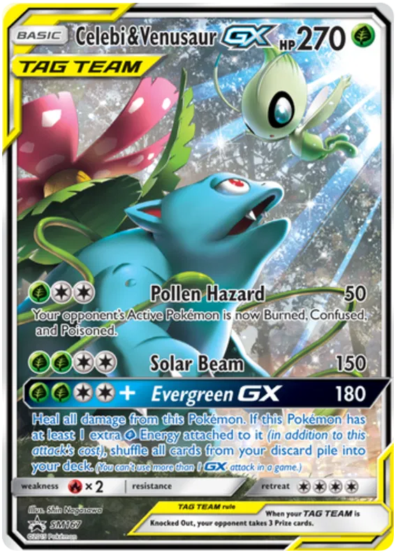 Celebi & Venusaur GX SM167 Sun & Moon Promos