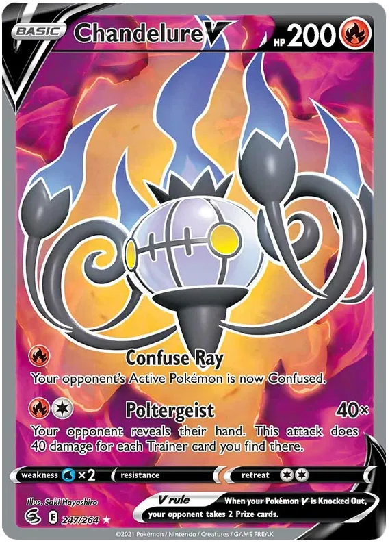 Chandelure V 247/264 Sword & Shield Fusion Strike