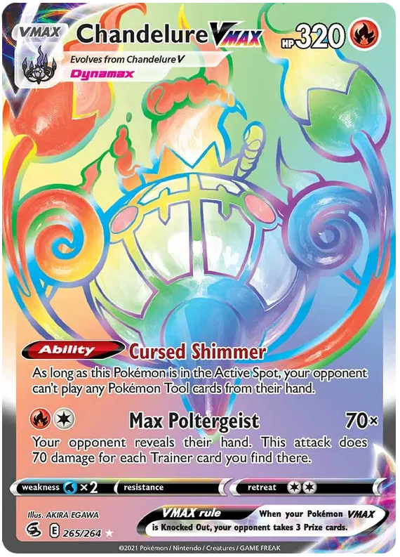 Chandelure VMAX 265/264 Sword & Shield Fusion Strike