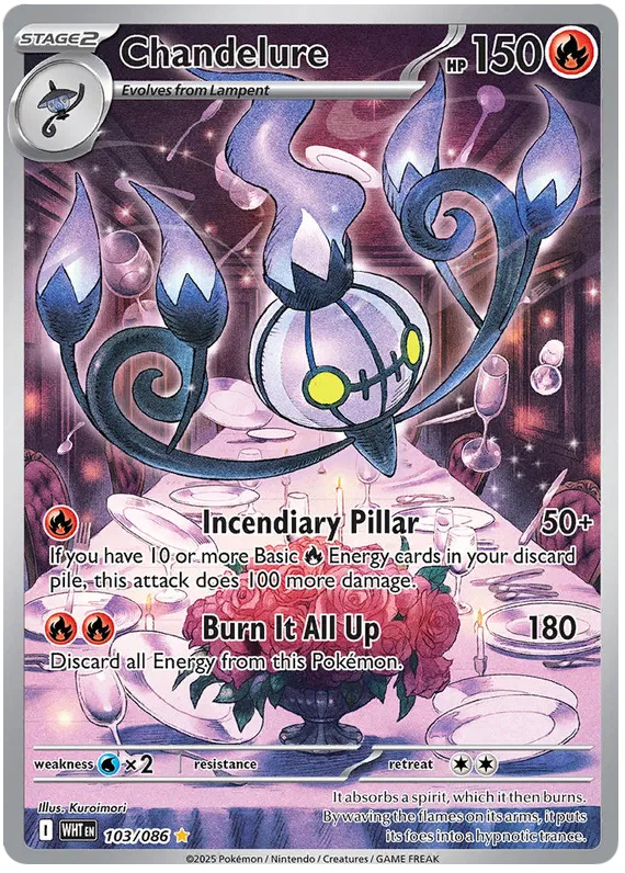 Chandelure 103/086 White Flare