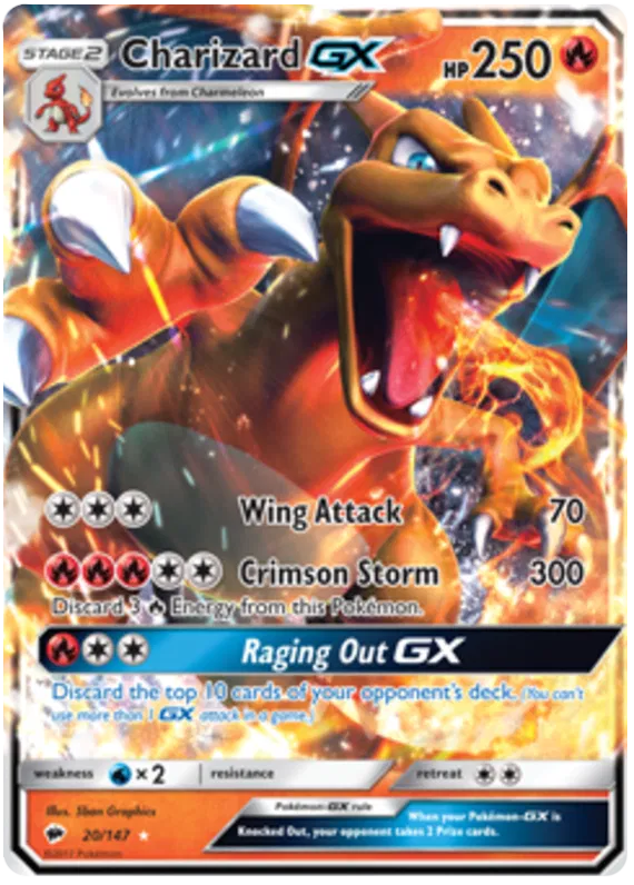 Charizard GX 20/147 Burning Shadows
