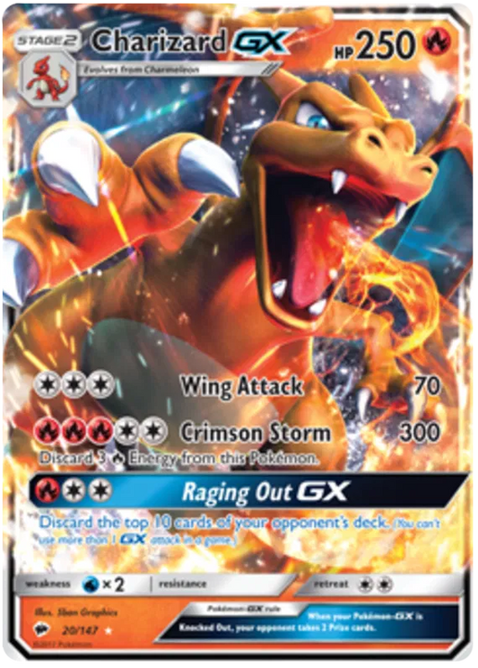 Charizard GX 20/147 Burning Shadows