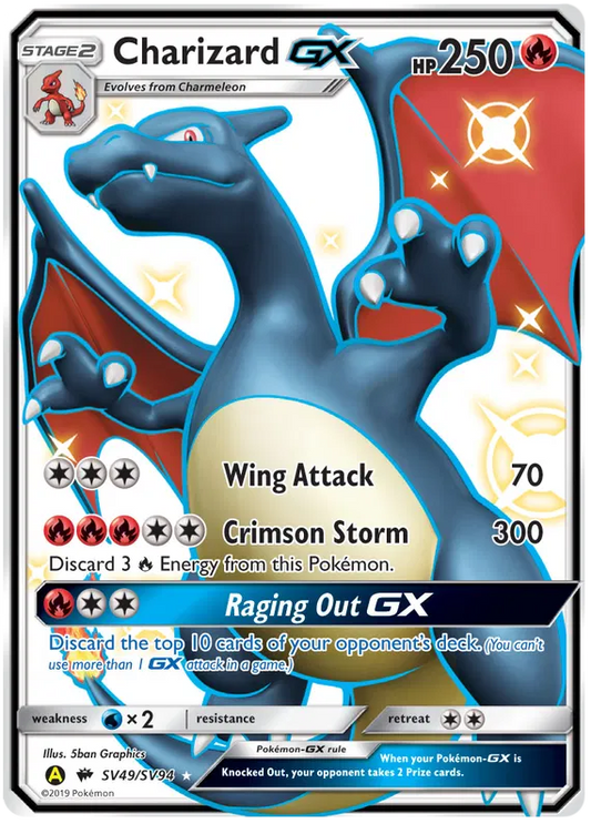 Charizard GX SV49/SV94 Hidden Fates