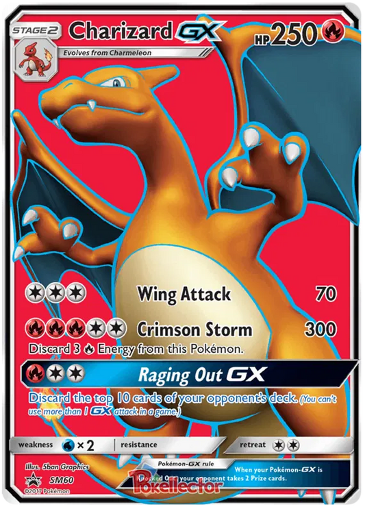 Charizard GX SM60 Sun & Moon Promos