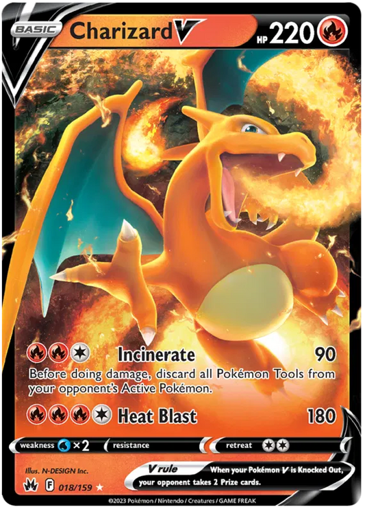 Charizard V 18/159 Crown Zenith