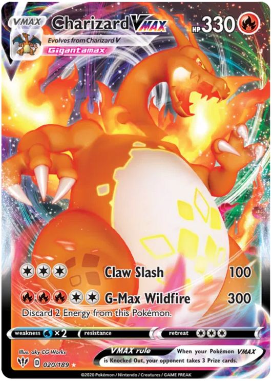 Charizard VMAX 20/189 Sword & Shield Darkness Ablaze