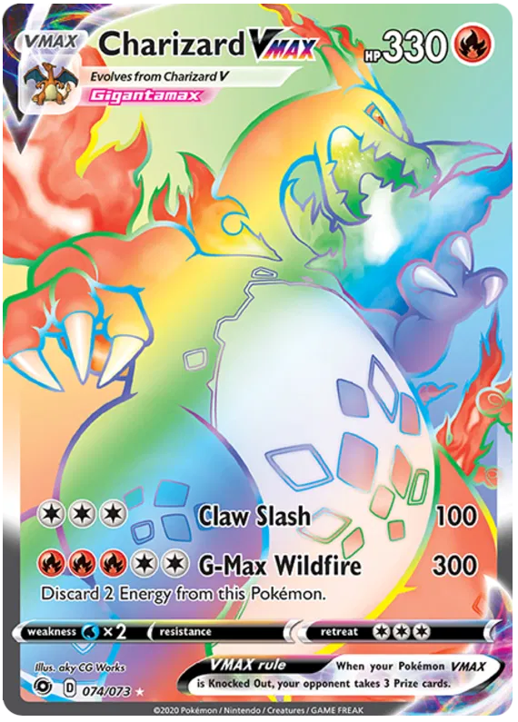 Charizard Vmax 74/73 Sword & Shield Champion's Path