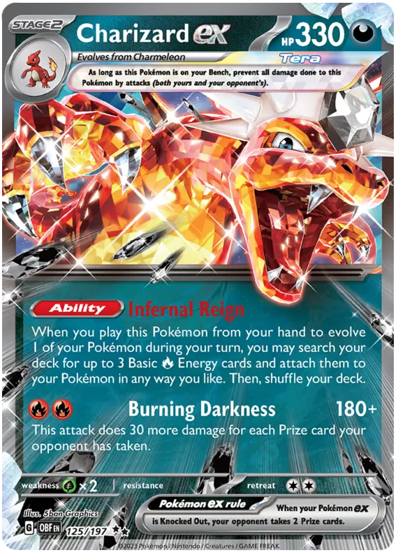 Charizard ex 125/197 Obsidian Flames