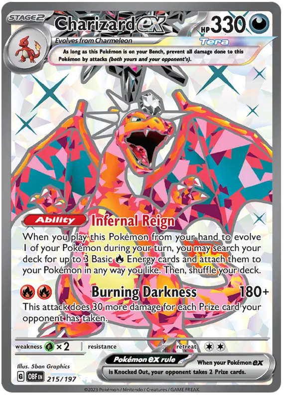 Charizard ex 215/197 Obsidian Flames