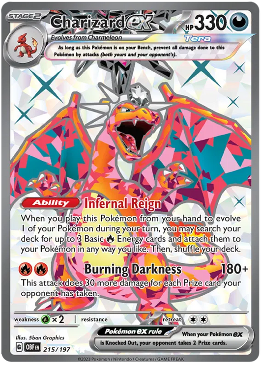 Charizard ex 215/197 Obsidian Flames