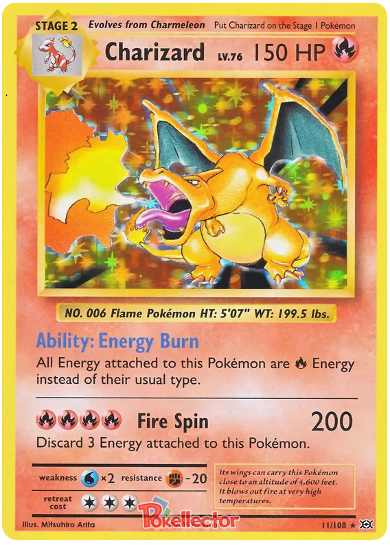 Charizard 11/108 Evolutions Holo
