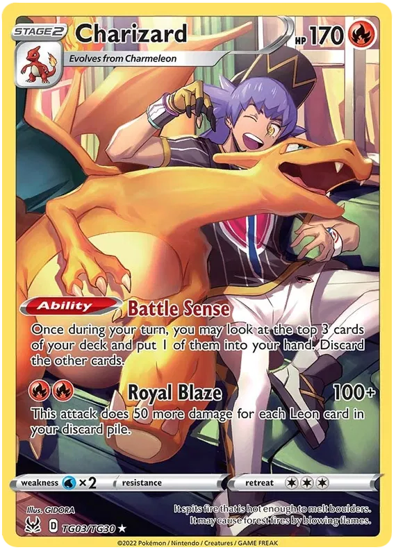 Charizard TG03/TG30 Lost Origin Trainer Gallery
