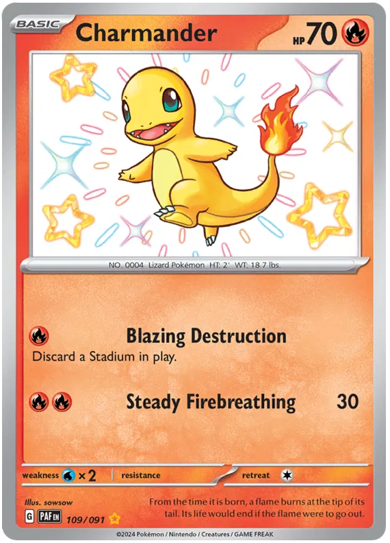 Charmander 109/091 Paldean Fates