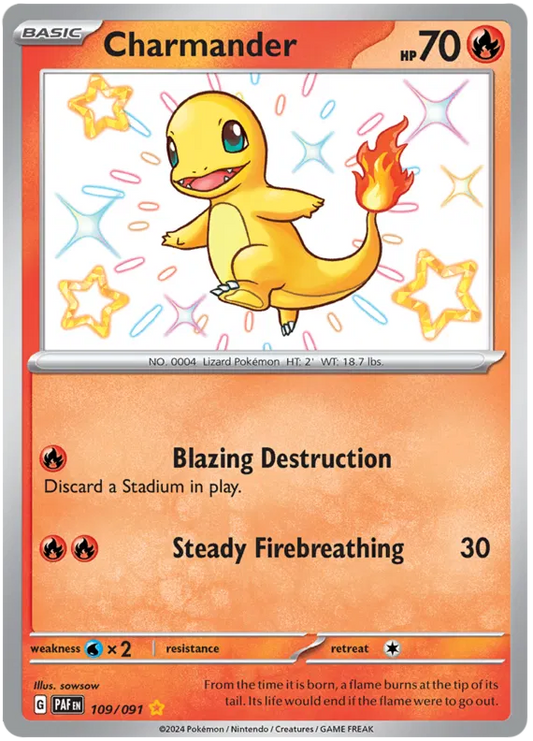 Charmander 109/091 Paldean Fates