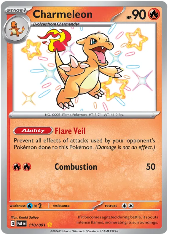 Charmeleon 110/091 Paldean Fates