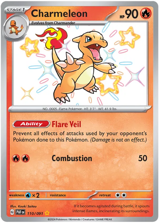 Charmeleon 110/091 Paldean Fates