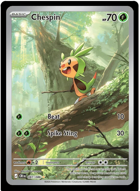 Chespin 087/086 Chaos Rising