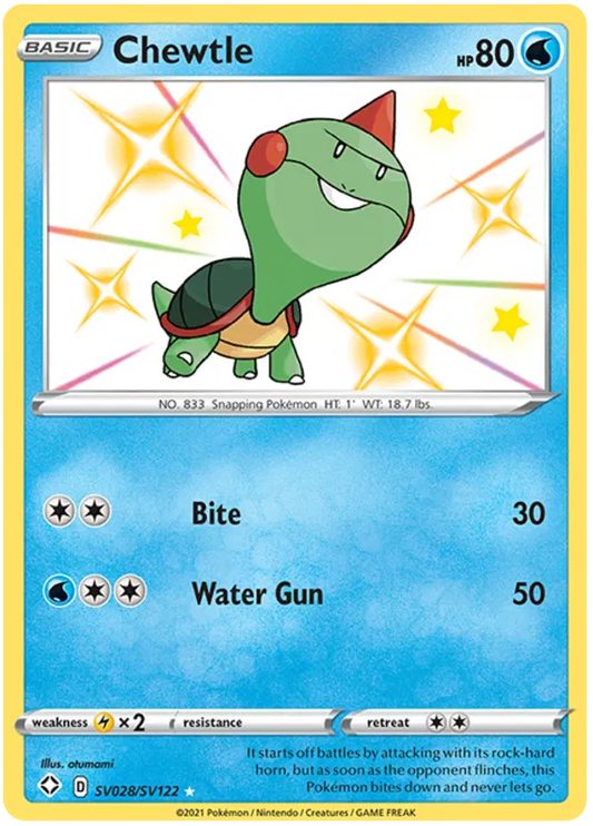 Chewtle SV028/SV122 Shining Fates