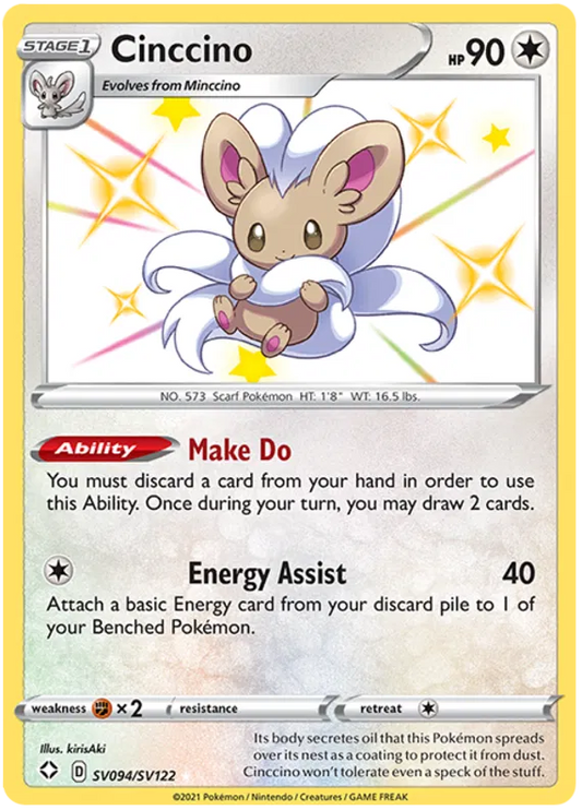 Cinccino SV094/SV122 Shining Fates