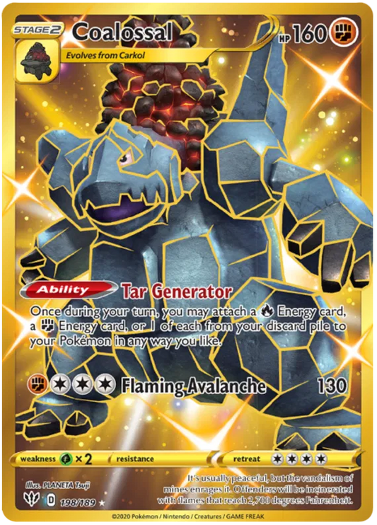 Coalossal 198/189 Sword & Shield Darkness Ablaze
