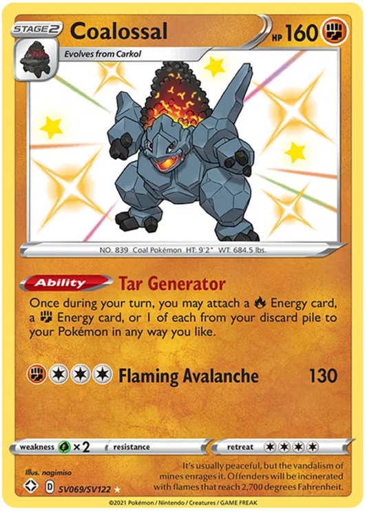 Coalossal SV069/SV122 Shining Fates
