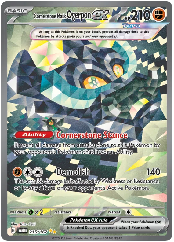 Cornerstone Mask Ogerpon ex 215/167 Twilight Masquerade