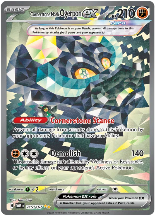 Cornerstone Mask Ogerpon ex 215/167 Twilight Masquerade