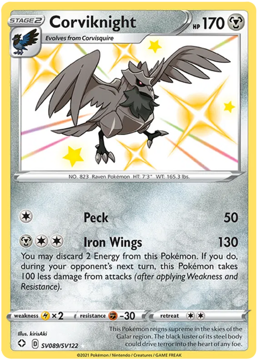 Corviknight SV089/SV122 Shining Fates