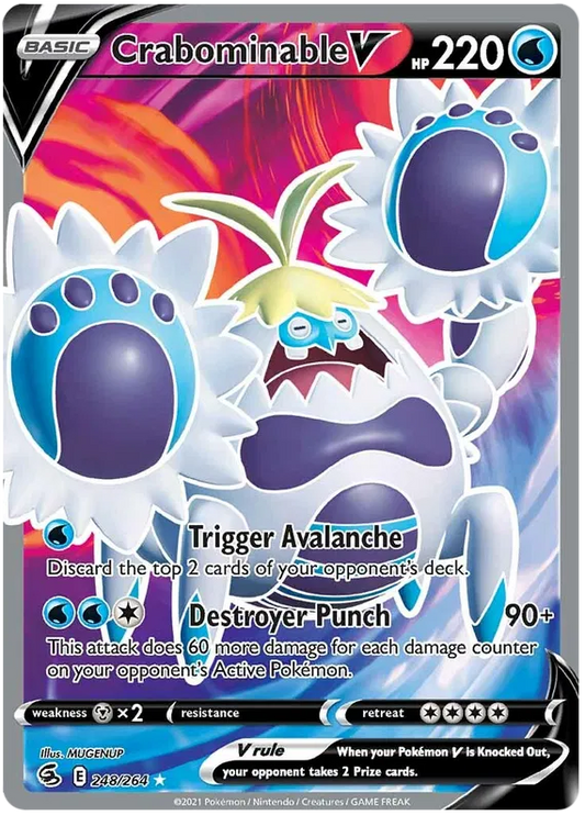 Crabominable V 248/264 Sword & Shield Fusion Strike