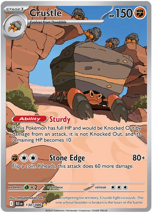 Crustle 130/086 Black Bolt