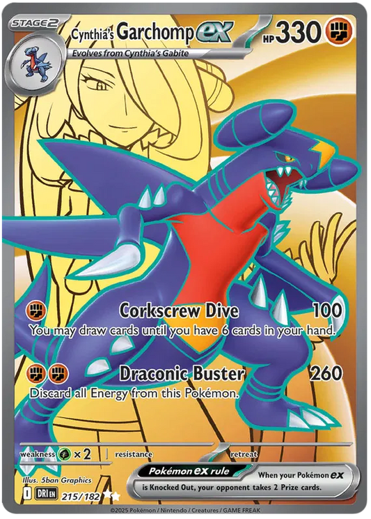Cynthia's Garchomp ex 215/182 Destined Rivals