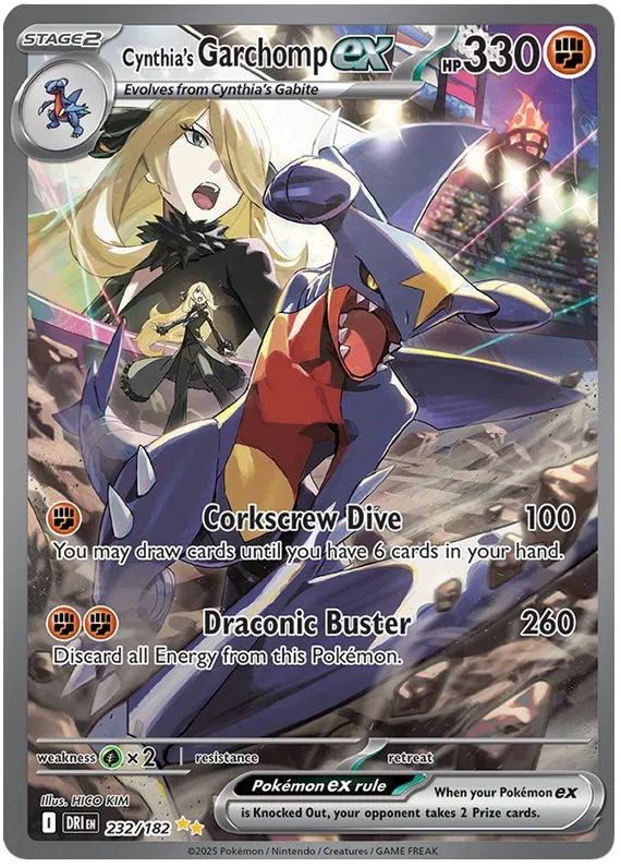 Cynthia's Garchomp ex 232/182 Destined Rivals