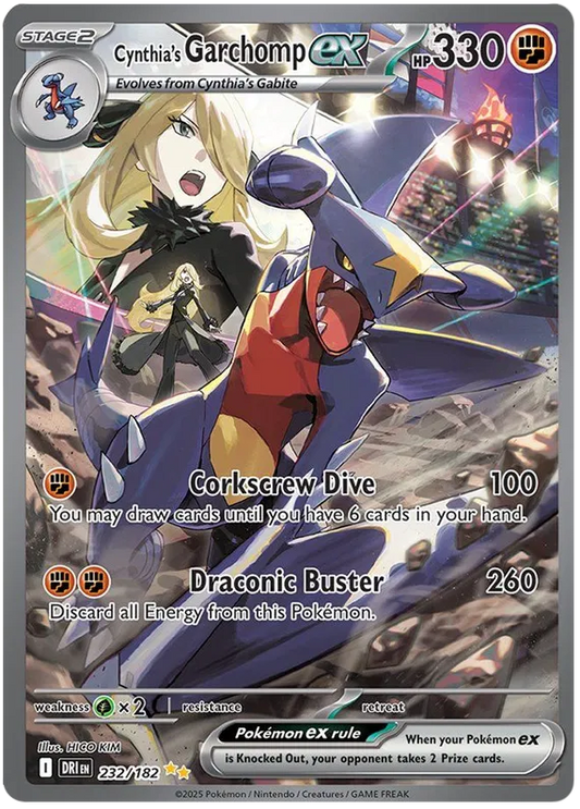 Cynthia's Garchomp ex 232/182 Destined Rivals