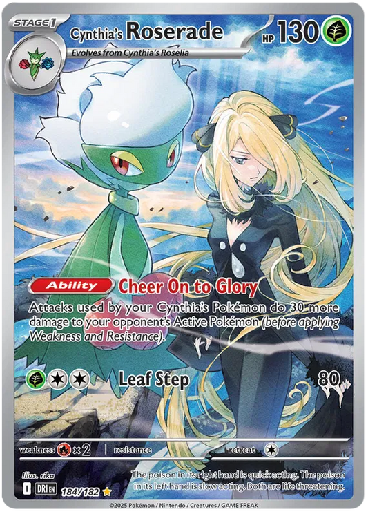 Cynthia's Roserade 184/182 Destined Rivals