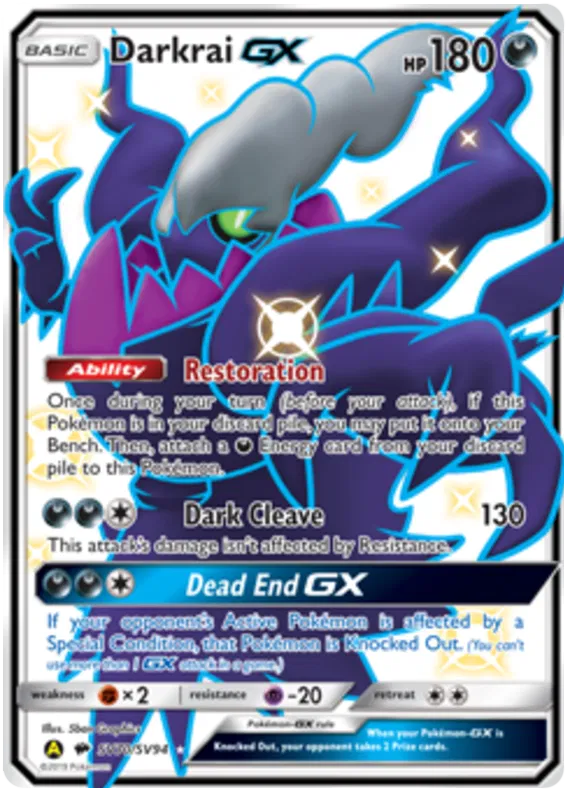 Darkrai GX SV70/SV94 Hidden Fates