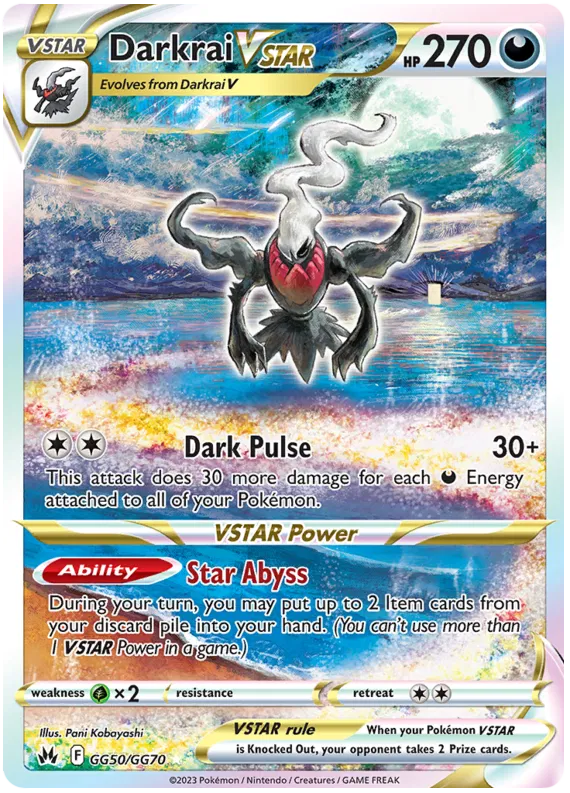 Darkrai VSTAR GG50/GG70 Crown Zenith Galarian Gallery
