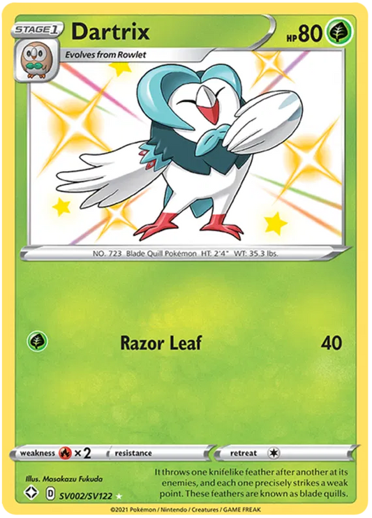Dartrix SV002/SV122 Shining Fates