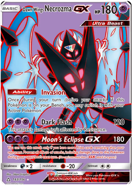 Dawn Wing Necrozma GX 143/156 Ultra Prism