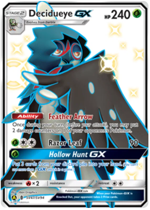 Decidueye GX SV47/SV94 Hidden Fates