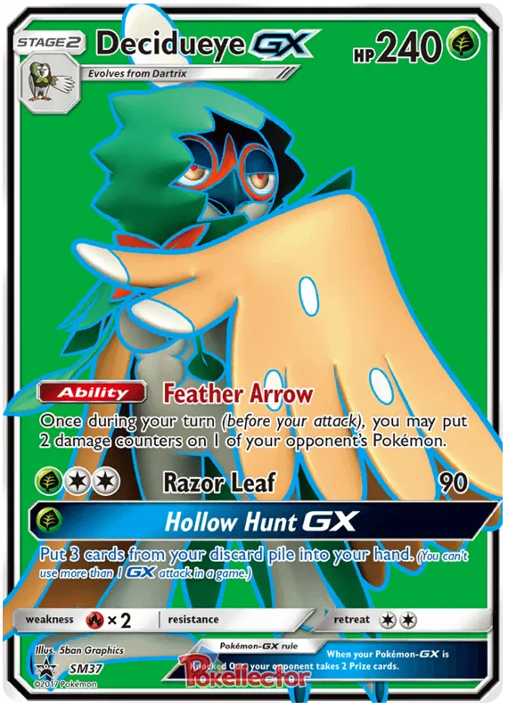 Decidueye GX SM37 Sun & Moon Promos
