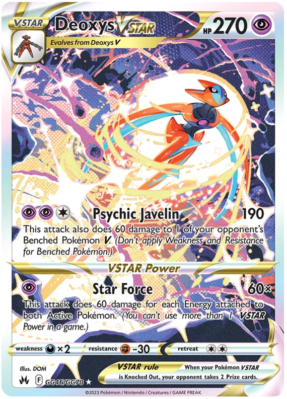 Deoxys VSTAR GG46/GG70 Crown Zenith Galarian Gallery
